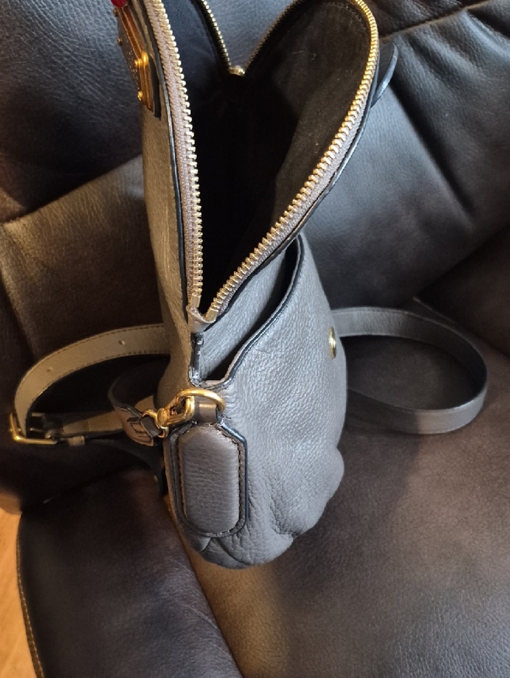 Marc Jacobs Classic Q Natasha Mini Crossbody grey leather - Picture 6 of 7
